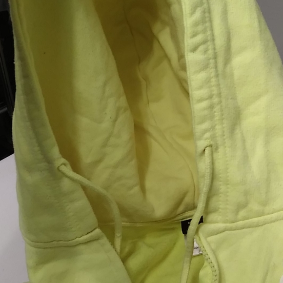 Bright Yellow Hi visibility sweatshirt hoodie - Picture 7 of 8